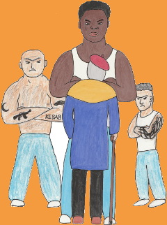 Farmor ställs till svars för sin rasism - Från boken Farmor åker i fängelse